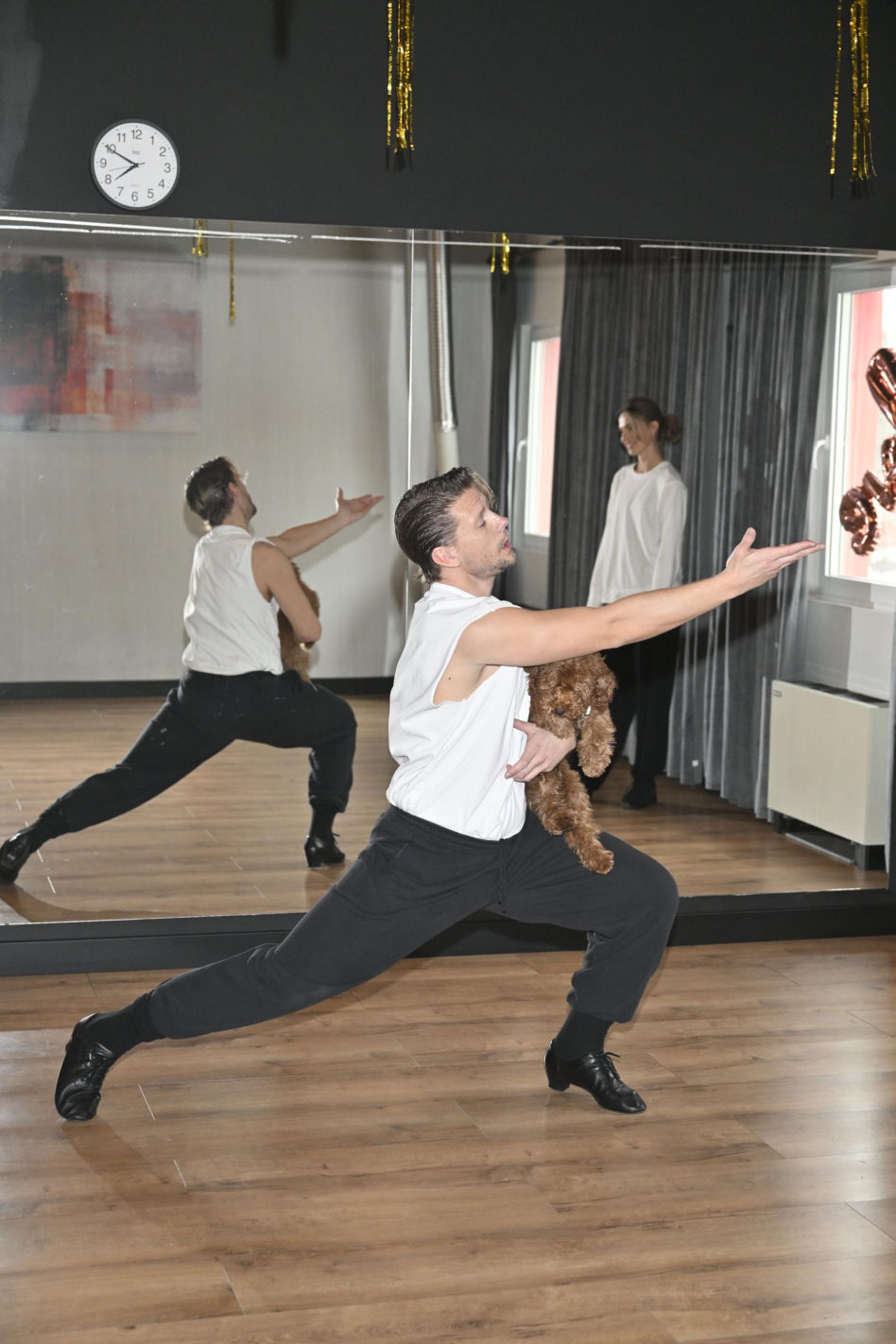 Sebastian Fabijański na probach do "Tańca z Gwiazdami"