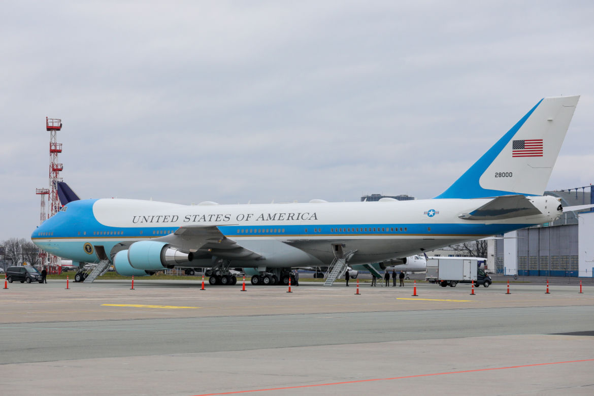 Samolot Air Force One na Lotnisku Chopina