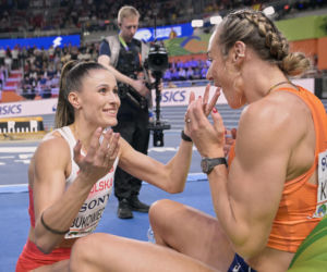 Halowe Mistrzostwa Świata w Lekkoatletyce Kujawy Pomorze 26 w Toruniu: Zdjęcia kibiców i zawodników z soboty, 2. dnia imprezy