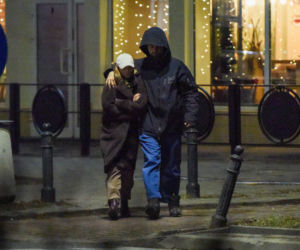 Agnieszka Kaczorowska i Marcin Rogacewicz na kolacji