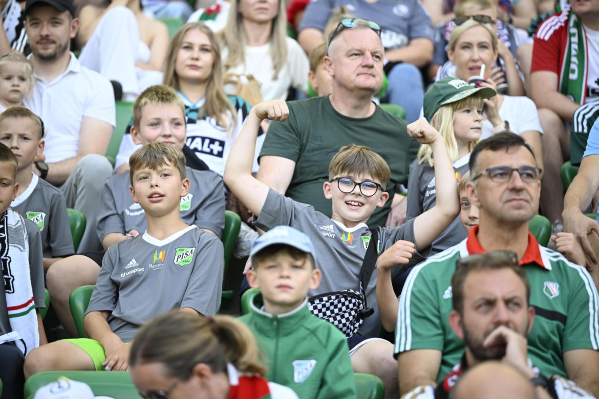 Legia Warszawa - Zagłębie Lubin: Zdjęcia kibiców