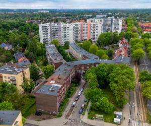 Plac Słowiański w Zabrzu - przedwojenna zabudowa