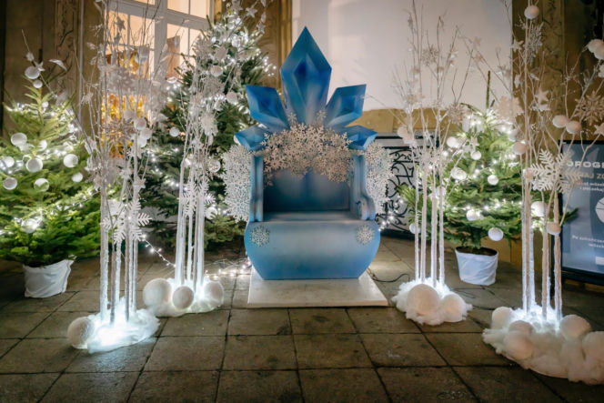 Zamek Książ w świątecznej odsłonie