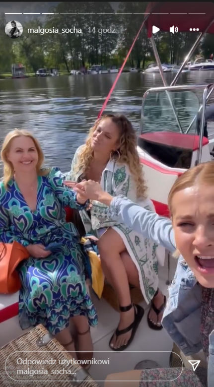 Przyjaciółki po wakacjach 2022: Anka (Magdalena Stużyńska), Patrycja (Joanna Liszowska), Inga (Małgorzata Socha)