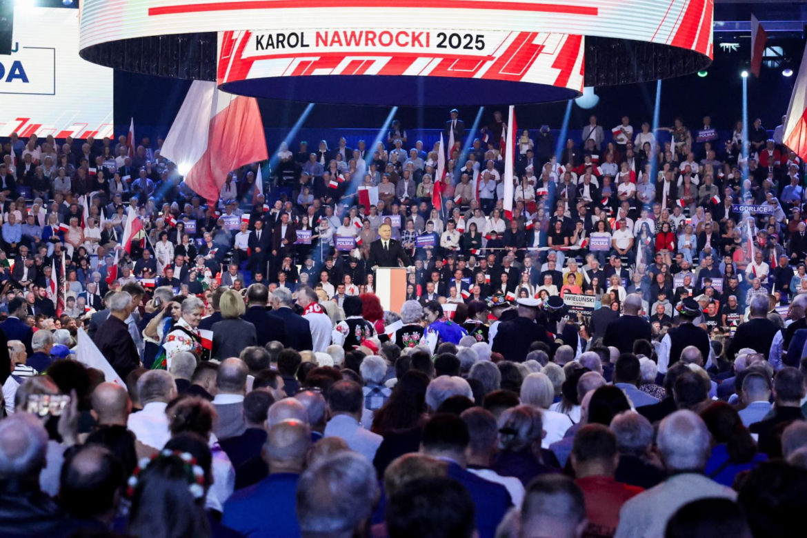 Łódź. konwencja wyborcza Karola Nawrockiego