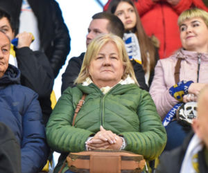 PRES Grupa Dewloperska Toruń - Abramczyk Polonia Bydgoszcz, zdjęcia kibiców i zawodników z pożegnania Adriana Miedzińskiego