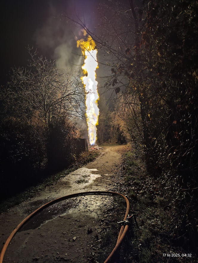 Potężny wyciek gazu w Krakowie. Ogromny słup ognia poderwał mieszkańców na nogi!