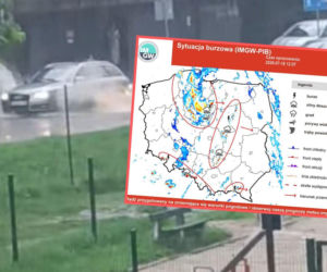 Bydgoszcz pod wodą po gwałtownej burzy. Zalane ulice, kilkadziesiąt interwencji 