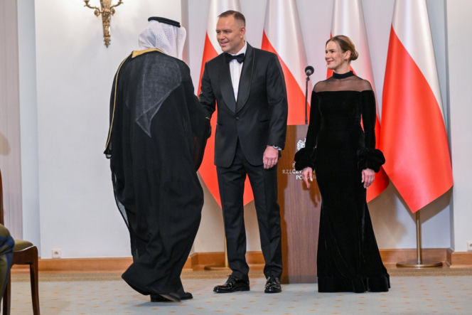 Nawroccy zadali szyku na spotkaniu z Korpusem Dyplomatycznym