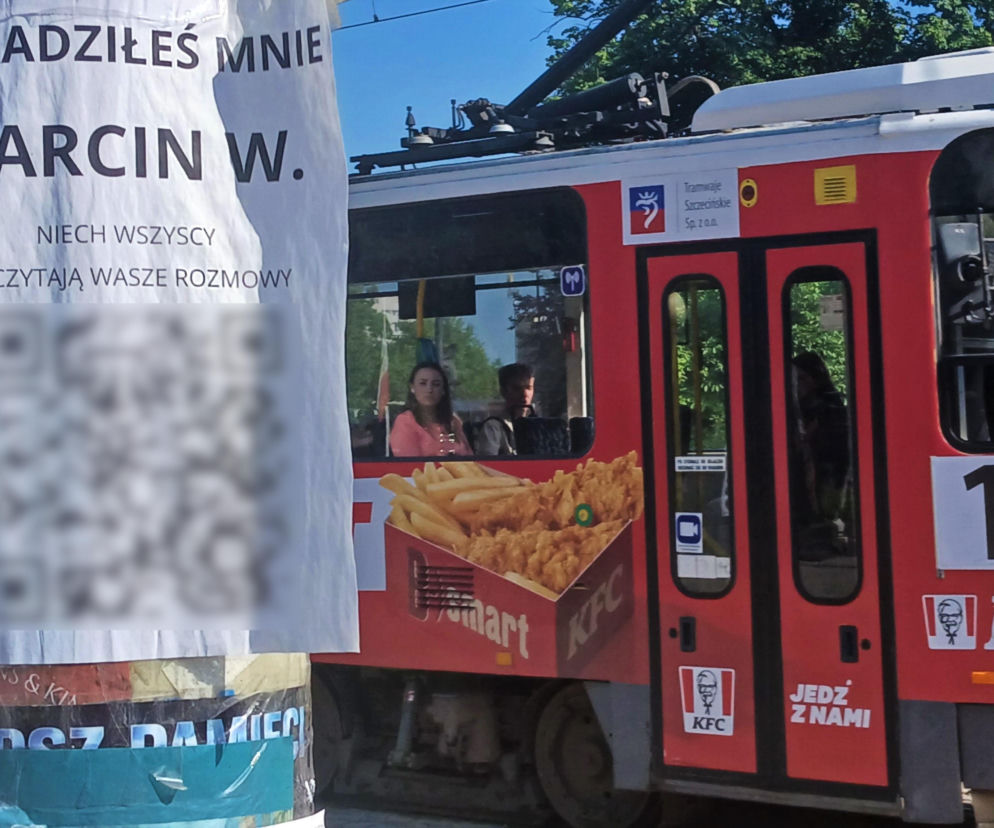 Tajemnicze plakaty w centrum miasta. Zdradziłeś mnie Marcin W.. Detektyw ostrzega