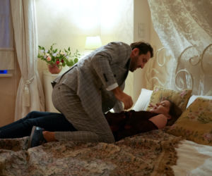 Pierwsza miłość. Kalina (Magdalena Wieczorek), Alejandro Maria de Valdez (Maciej Maciejewski) 