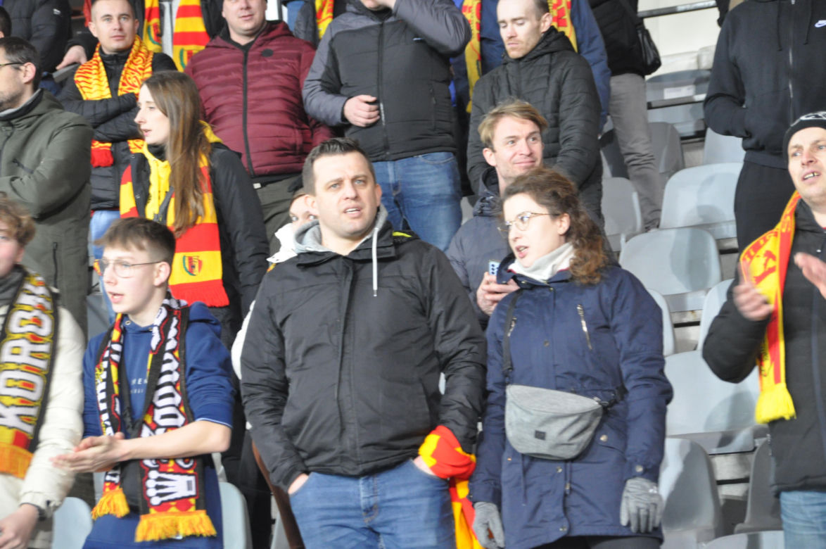Korona Kielce - ŁKS Łódź. Zdjęcia kibiców na Suzuki Arenie
