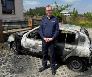 Bohaterska akcja policjanta z Lublina. Uratował człowieka z ognia