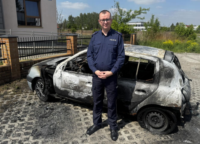 Bohaterska akcja policjanta z Lublina. Uratował człowieka z ognia