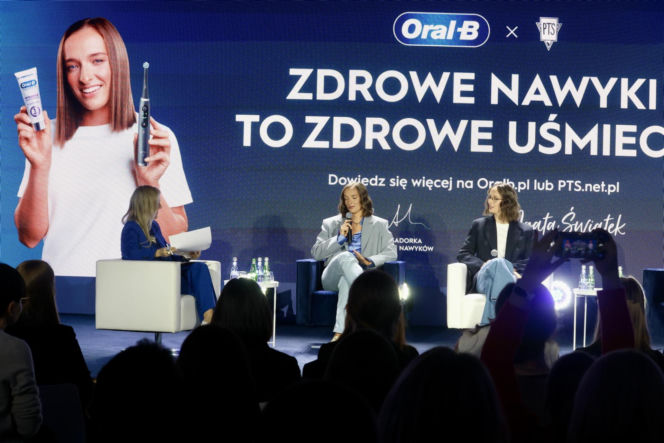 Iga i Agata Świątek na konferencji otwierającej kampanię Oral-B