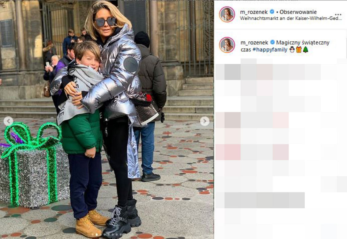 Małgorzata Rozenek-Majdan z Radkiem i dziećmi w Berlinie na Jarmarku Świątecznym 