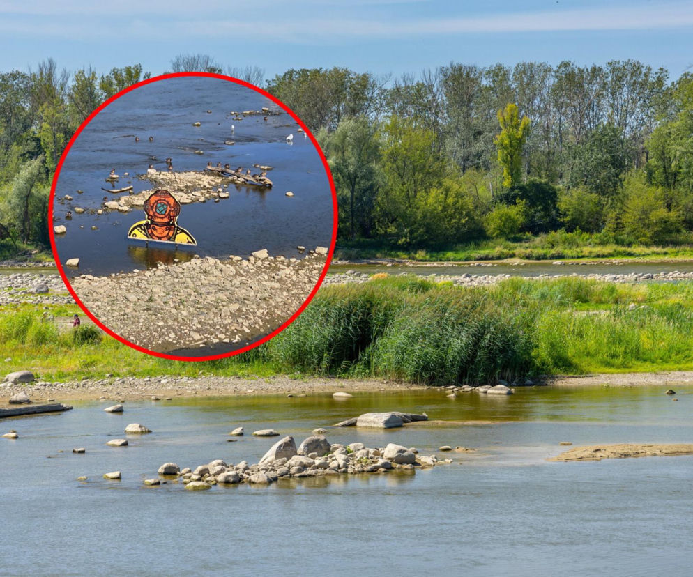 Wisła w Warszawie znika w oczach. Woda osiągnęła rekordowo niski poziom