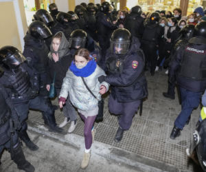 Protesty w Rosji przeciwko wojnie na Ukrainie 