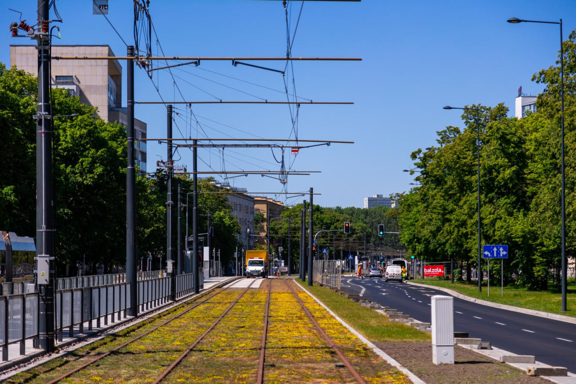 Tramwaj na Gagarina w Warszawie