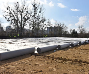 Budowa stadionu w Szczecinie - marzec 2020