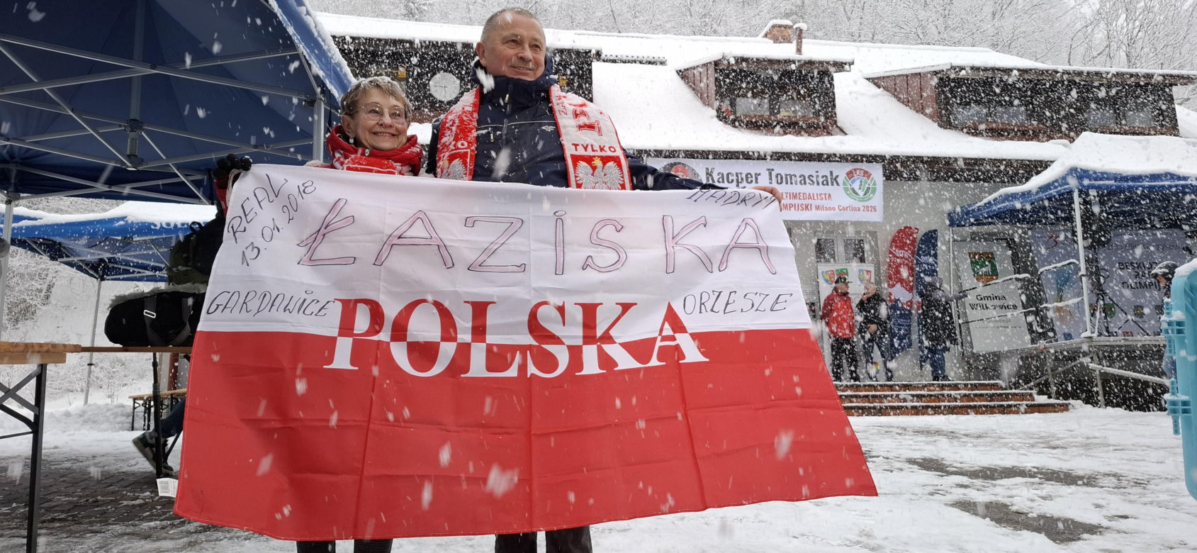 Powitanie Kacpra Tomasiaka w Bystrej 18.02.2026
