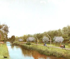 Tramwaj na Gocław - wizualizacja okolic kanału