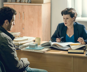 Zbrodnia odc. 1. Tomasz Nowiński (Wojciech Zieliński), Maria Wolska (Dorota Kolak)