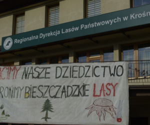 Blokada siedziby lasów państwowych