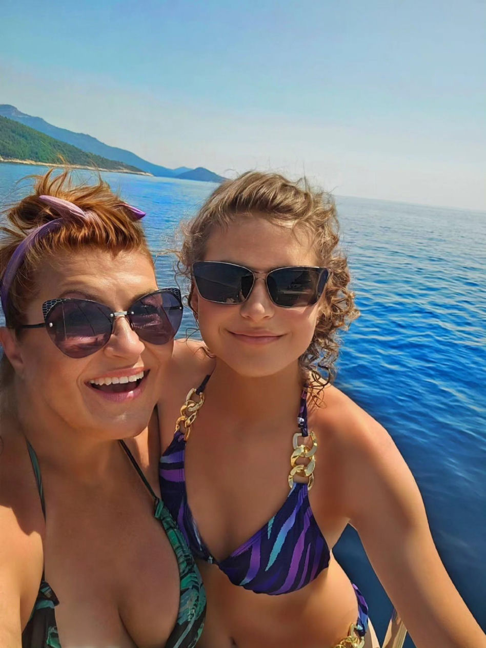 Katarzyna Skrzynecka z rodziną