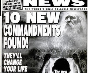 World Weekly News: 10 nowych przykazań