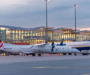 Tak wstaje dzień na wrocławskim lotnisku