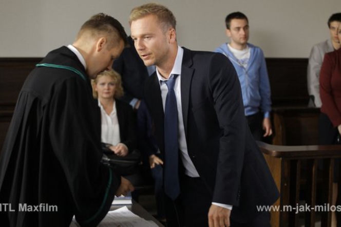 M jak miłość odc. 1045. Andrzej Budzyński (Krystian Wieczorek), Piotrek (Marcin Mroczek)