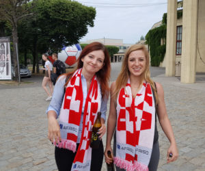 Strefa kibica przed Halą Stulecia