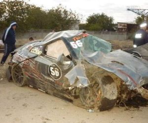 Nissan GT-R - wypadek w Rosji