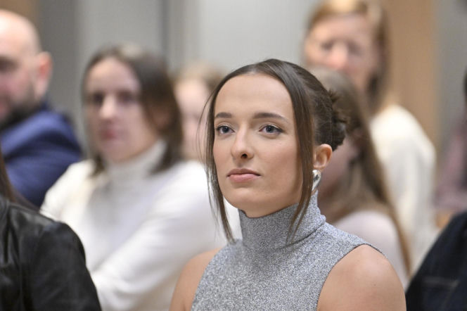 Iga Świątek i Daria Abramowicz na konferencji