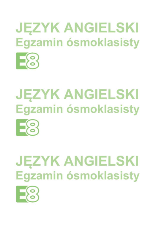 Próbny egzamin ósmoklasisty 2026 - angielski