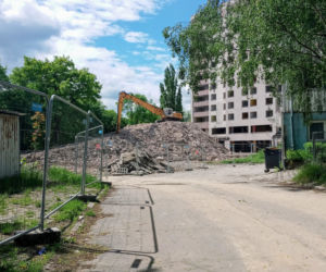 Rozbiórka Domu Marynarza - maj 2020