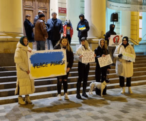 Lublin: protest wobec rosyjskiej agresji na Ukrainę