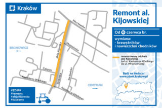 Uwaga kierowcy: tworzą się korki na Bronowicach. Trwa remont alei Kijowskiej