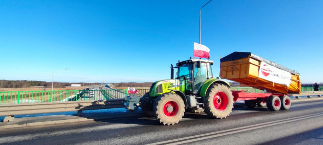 Rolnicy protestują w całej Polsce. Duże utrudnienia także w Łódzkiem