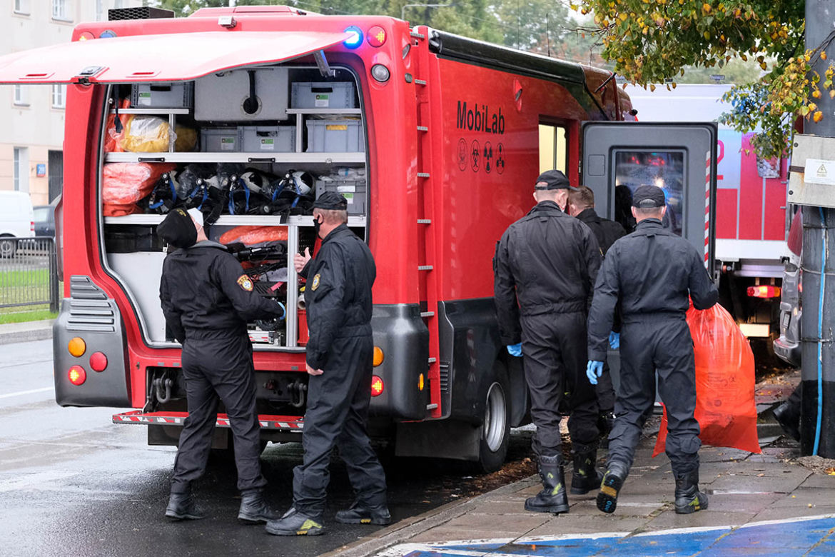 Alarm bombowy na Pradze-Południe 