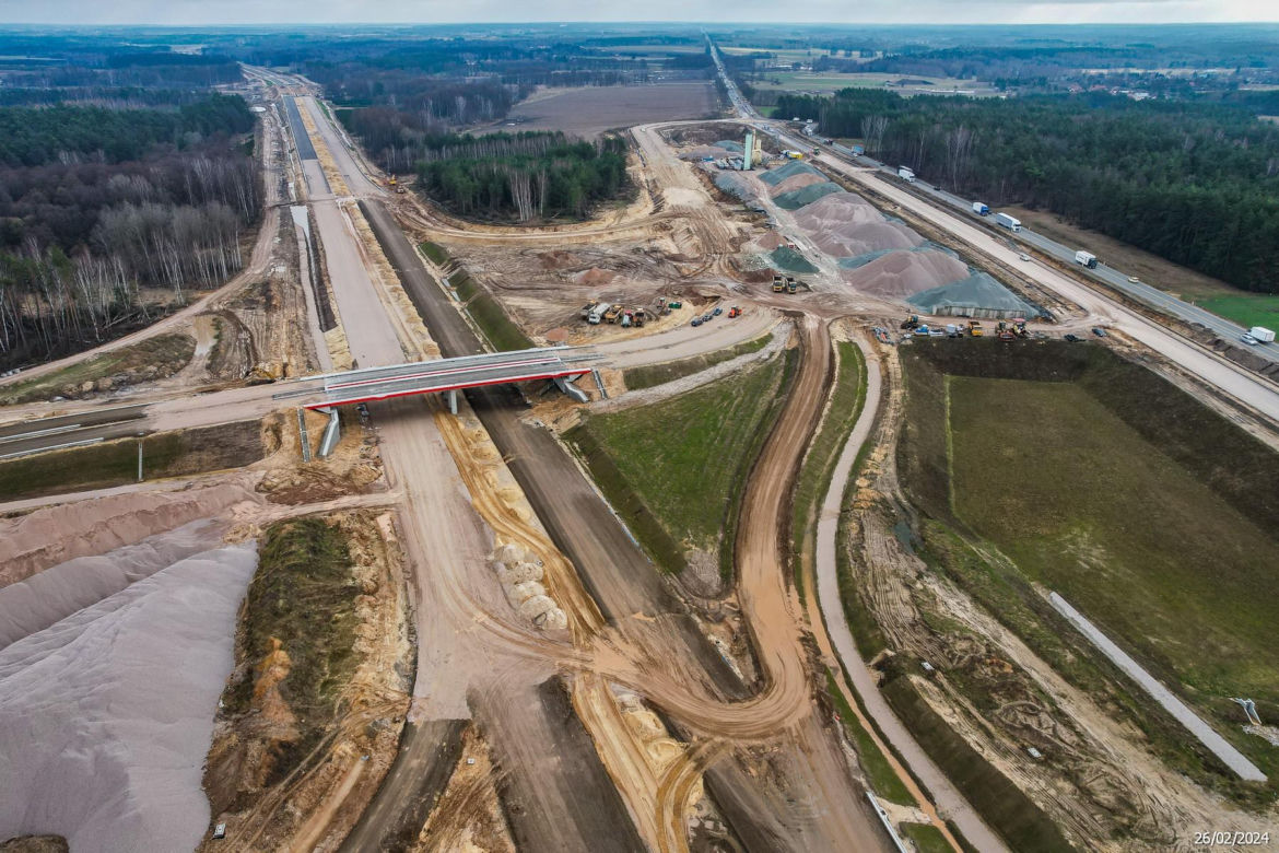 Budowa autostrady A2 Kałuszyn - Groszki