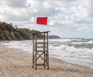 Sinice Trzęsacz. Czy w Trzęsaczu można się kąpać 18.08? Flaga, warunki pogodowe
