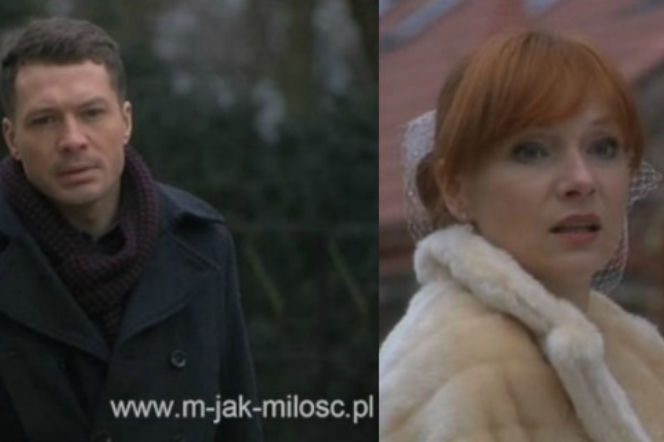 M jak miłość odc. 1137. Agnieszka (Magdalena Walach), Tomek (Andrzej Młynarczyk)
