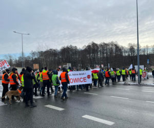 Protest przeciwko CPK