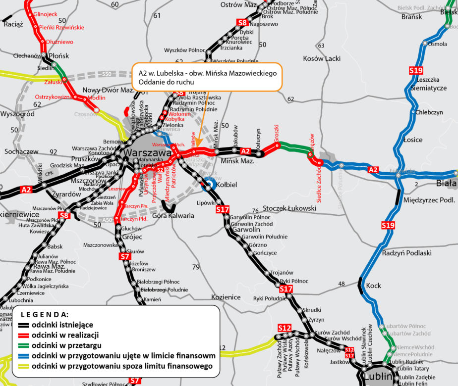 Autostrada A2: Nowy odcinek już otwarty. Z Warszawy do Mińska Mazowieckiego bez korków
