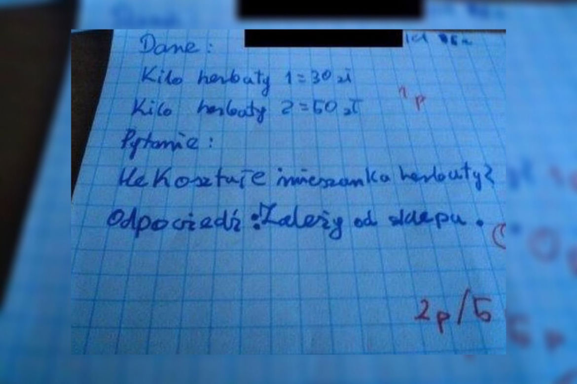 Nowe i prawdziwe HITY ze sprawdzianów 2021! Nauczyciel płakał, jak sprawdzał [ZDJĘCIA]