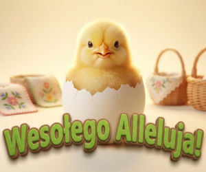 Kartka świąteczna na Wielkanoc