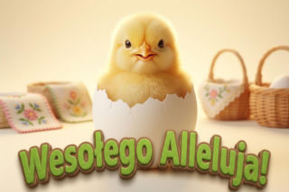 Kartka świąteczna na Wielkanoc