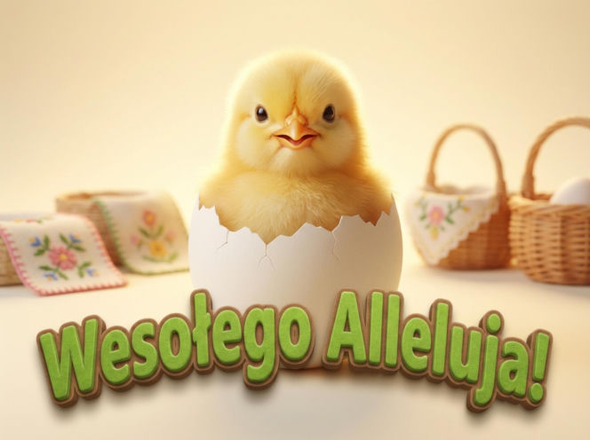 Kartka świąteczna na Wielkanoc